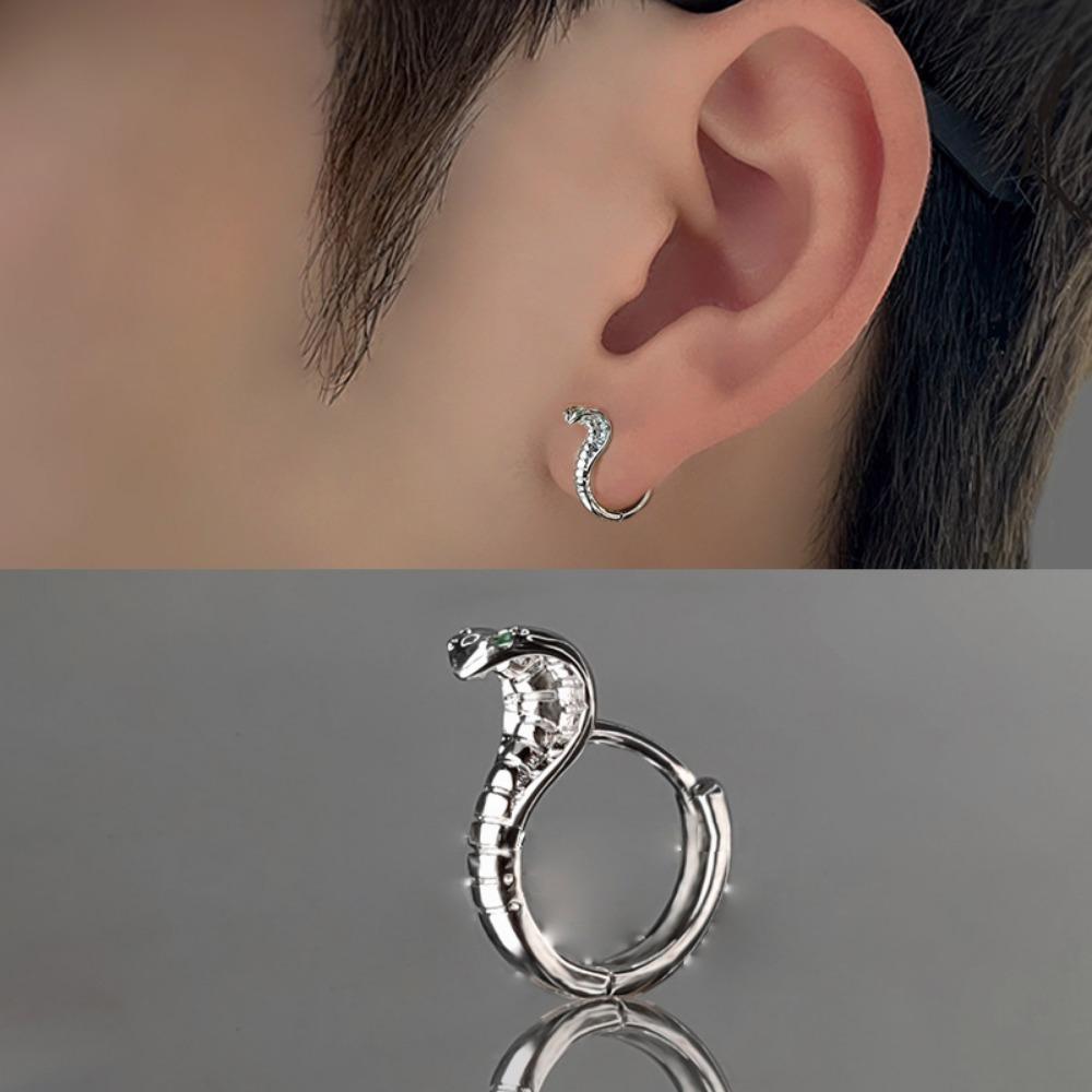 Cobra Earrings Ruffian Handsome Trendy Male Hot Girl Street Hip-hop Earrings