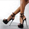 16CM Super High Heels Sandals Party Sexy Dress Shoes Women Thin Heels Platform