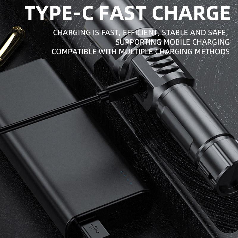 High Power LED Flashlight Rechargeable Torch Tactical Lantern Ultra Powerful Flashlight With USB Charging Outdoor