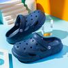 2025 Xiyin Children's Hole Shoes, Light and Non-slip EVA Beach Sandals with One Pedal