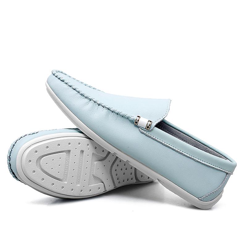 Loafers Men Leather Shoes Fashion Drive Shoes Man Moccasins Comfy Slip-On Cowboy Botas Shoes Italian Shoes Casual Flats Footwear