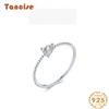 Tancise Classic 925 Sterling Silver  Zircon Ring Ladies Jewelry Wedding Promise Party Gift
