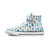 Chuck Taylor All Star Модные Повседневные Высокие Кеды Детские Холщовые Кеды Детские Кроссовки Белые Синие A02155C