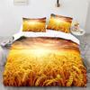Gold Wheat Field Duvet Cover Natural Scenery Print Bedding Set Microfiber Twin Queen King Comforter Cover For Kids Adults Decor