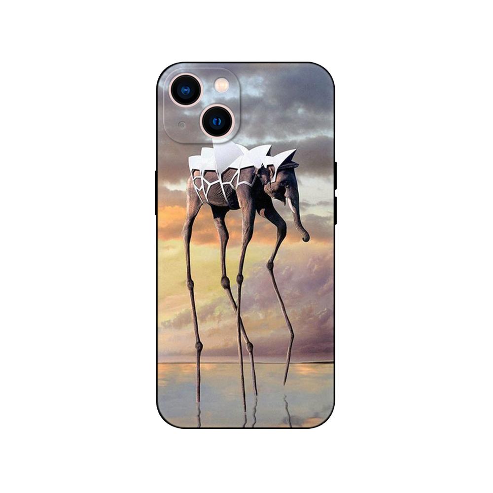 Black Tpu Case For Huawei Y9S Y6S Y8S Y5P Y7P Y8P Y5 Lite Prime 2018 Y6 2019 Cover Salvador Dali