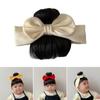 Lovely Baby Bowknot Bangs Wig Toddlers Hair Band Girls Hair Accessories Fashionable Hairpiece Headwear for Newborns