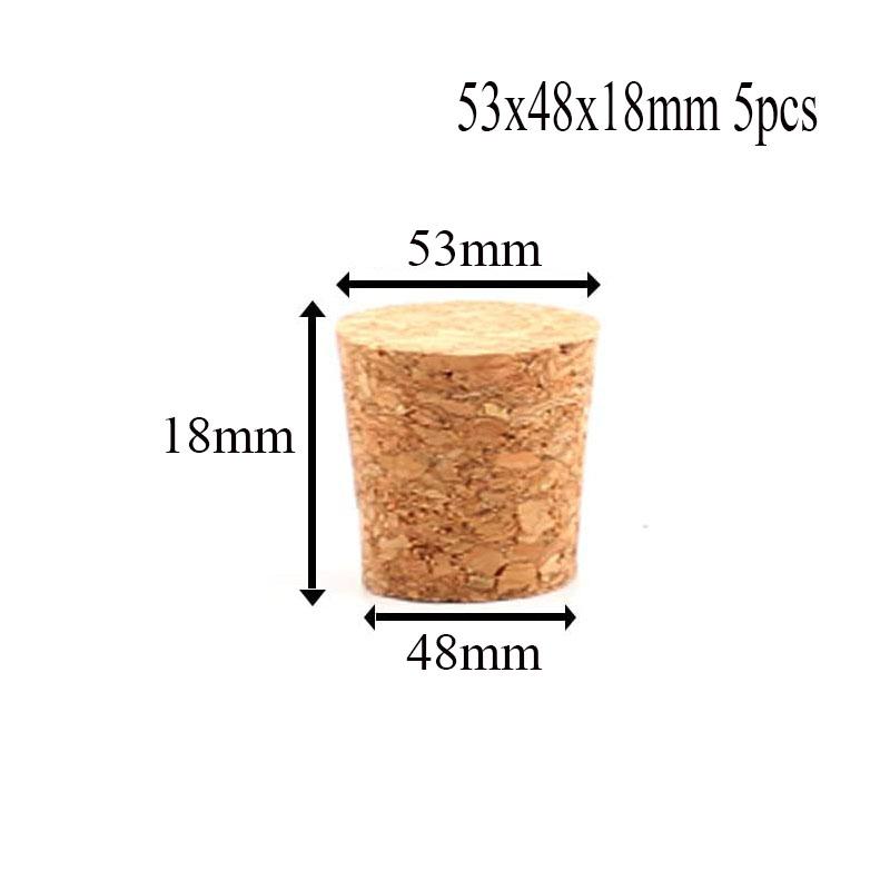5/100pc Tops DIA 8mm To 58mm Wooden Cork Lab Test Tube Stopper Kettle Pudding Bottle Cork Cap Burette Tube Wood Plug Cork Stopper