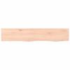 VidaXL Wall Shelf 100x20x4 Cm Solid Untreated Oak Wood 363558