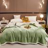 New Solid Milk Plush Blanket Blanket Thickened Lamb Plush Lunch Cover Blanket Children's Blanket