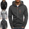 Mens Hoodie Fleece Warm Hooded Jacket Coat Sweatshirt Winter Work Zip Up Jumper