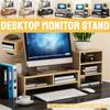 Multi-Function Monitor Stand Riser Desktop Organizer Computer Screen Riser Notebook Laptop Stand with 2/3 Drawer Storage Box Organizer for Office PC