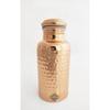 Copper Hammered Design Water Bottle - 300 ML, Ayurvedic Health Benefits, Ideal for Home, Office, Gym, Travel, and Gifting, Pack of 1