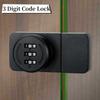 No Punching 3-digit Code Lock Cabinet Door Lock Smart Door Lock Counter Cabinet Door Lock Drawer Lock Anti-theft Code Lock Ing