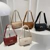 2025 Autumn Bow Handbag: Fresh French Style, Solid Color, Fashionable Casual Shoulder & Crossbody Bag