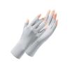 Summer Ice Silk Sunscreen Gloves, Women's Manicure, UV Protection, Cycling, Finger Picking, Thin Breathable Half-finger Gloves, Men