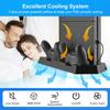 Vertical Stand for PS4 Slim / PS4 with Cooling Fan for Playstation 4
