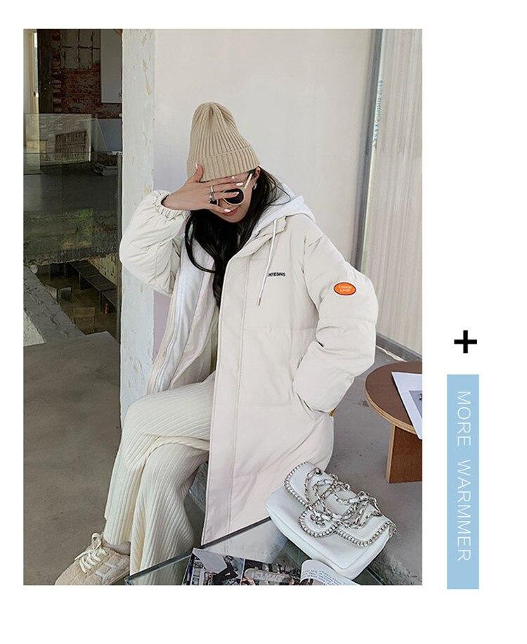 Fake Two Pieces Women Long Winter Short Hooded Big Pocket Coat Puffer Jacket Cotton Padded Parkas Warm Outwear Overcoat 7 Colour