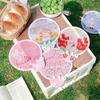 Folding Group Fan Cute Summer Mini Cartoon Cloth Group Fan Children Student Pocket Hand Fan Portable Fan