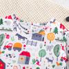 1-18 Months Infant Boy Farm Cute Pattern All-over Print Long Sleeve Romper