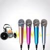 Mini Microphone High Fidelity Sensitive Aluminum Alloy 3.5mm Handheld Condenser Microphone for Daily Life