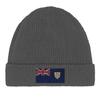 Шапка с флагом Ангильи серого цвета