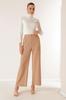 Elastic Waist Lycra Fabric Palazzo Trousers