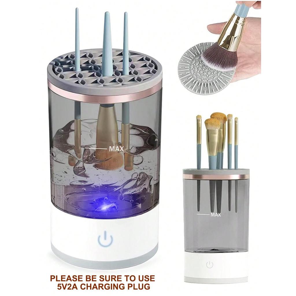 Portable Electric Women's Makeup Brush Cleaner Makeup Brush Cleaning Tool With USB Automatic Cleaning Makeup Brushes