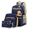 Women Canvas Shoulder School Bag Backpack Travel Satchel Rucksack Handbag