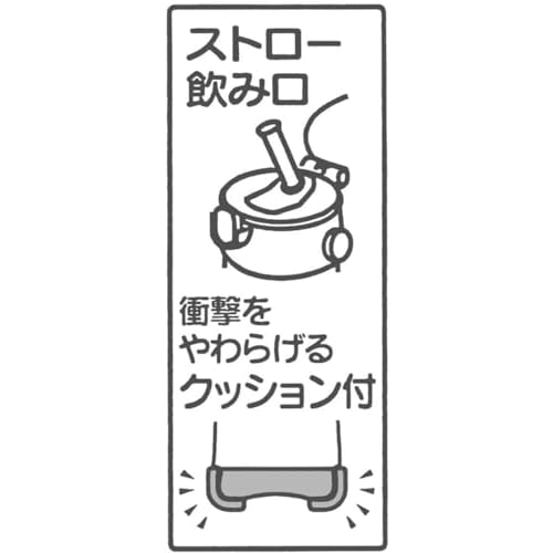 Skater Water Bottle 480ml Children's Clear Bottle with Straw Disney Princess 23 Girls PDSH5