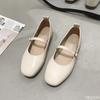 Fashion Ladies New Retro Flats Comfortable Mary Jane Buckle Shoes Casual Soft Soled Bean Shoe Fashion Elegant Womens Shoes Zapatos Mujer