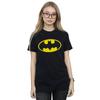 DC Comics Womens/Ladies Batman Logo Cotton Boyfriend T-Shirt