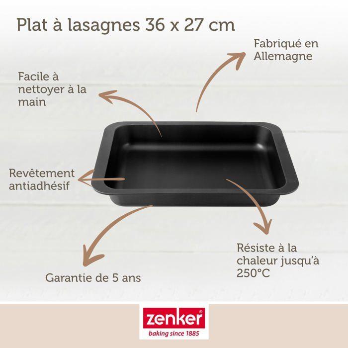 Plat À Lasagnes - Zenker - Réf. 7503 - Acier Inoxydable - 36 X 27 X 5 Cm - Non Compatible Lave-vaisselle
