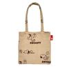 8589 Snoopy Flat Mini Tote Bag IP Baby Lou Jacquard [Rootote] Peanuts-8P (02 Beige)