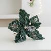 Simulation Christmas Glitter Flower 22cm Christmas Tree Decorations  Home Xmas Decoration
