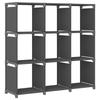 VidaXL Display Shelf 9 Cubes Bookcase Storage Shelf Organizer Storage Rack Home Interior Grey 322612
