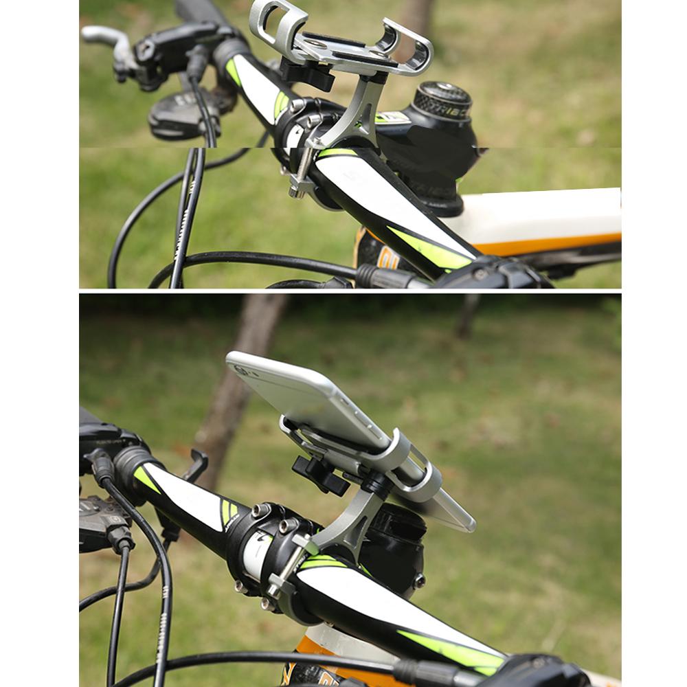 Mountain Bicycle MTB Aluminum Alloy Phone Holder Motorcycle Cellphone Handlebar Mount Cradle
