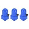 10Pcs Trampoline Enclosure Pole Cap with Screw Thumb Safety Rail Cap Accessory Blue