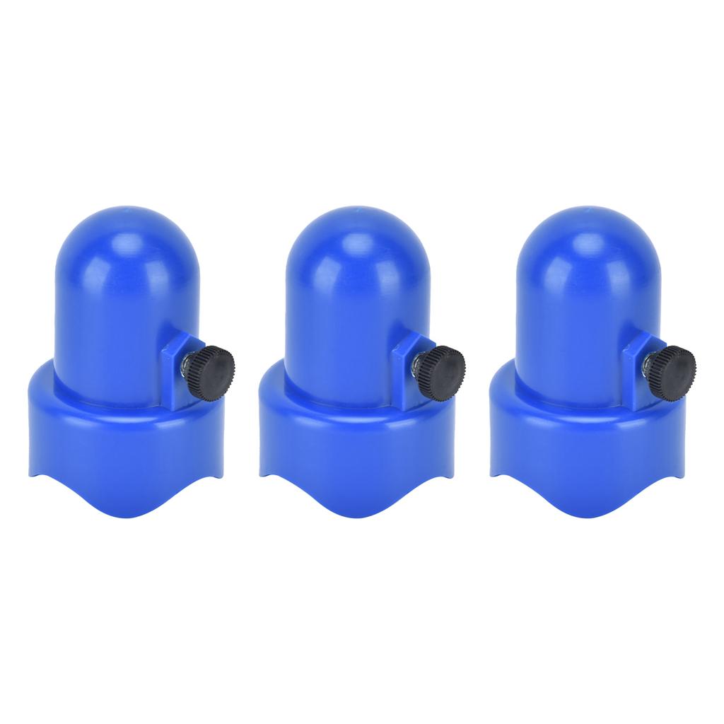 10Pcs Trampoline Enclosure Pole Cap with Screw Thumb Safety Rail Cap Accessory Blue
