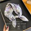 100% Silk Scarf Square Scarves for Women Wrap Kerchief Mulberry Silk Bandana Fashion Luxury High Quality Headband Hijab