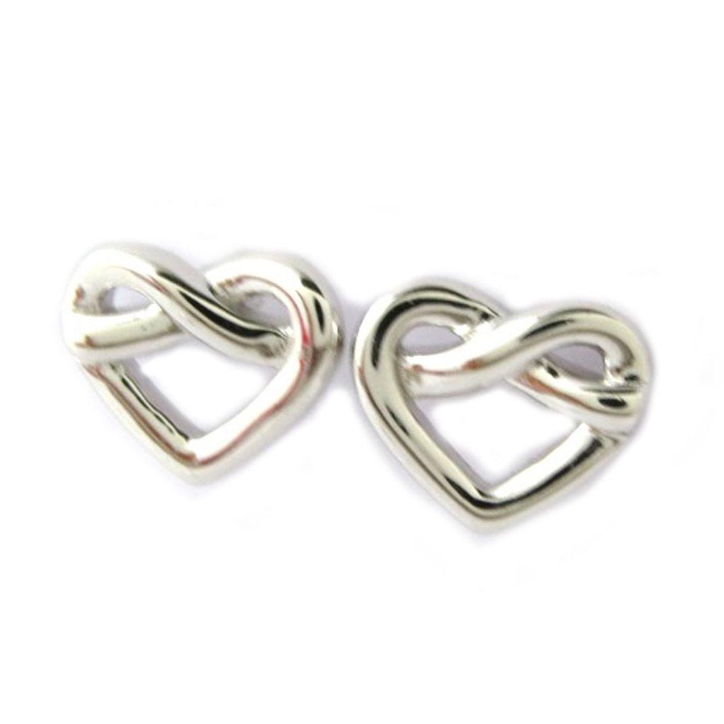 Les Trésors De Lily [N6881] - Silver 'Love' Earrings (rhodium-plated)