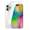 4PCS Premium Tempered Glass For IPhone 16 15 14 13 Pro Max 16 14 15 Plus Anti-Scratch Screen Protector Clear HD Full Screen Glass Film