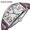 Watch Men's Top Brand Luxury Clock Watch Belt Fashion Casual Men's Watch Night Light Wine Barrel Quartz Table Male
