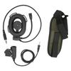 Helmet Headset Adjustable Motorcycle Unilateral Earpiece with U94 PTT for Yaesu Vertex VX‑6R