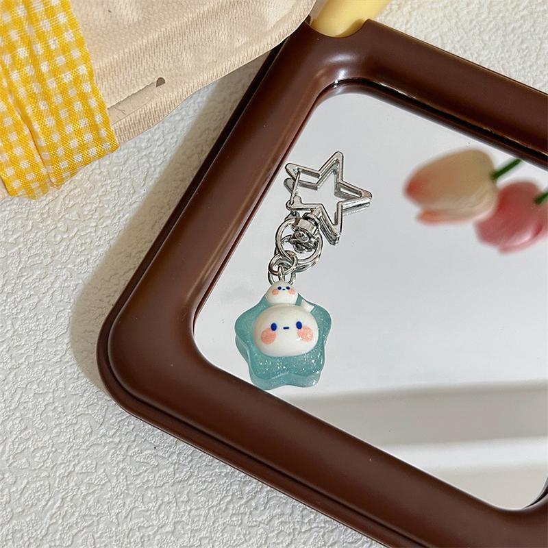 Key Decoration Cute Bag Pendant Accessories Lucky Star Keychain Cartoon Luminous Keychain