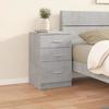 VidaXL Bedside Table Concrete Grey 40x40x63 Cm Engineered Wood808643