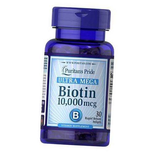 Biotin, Biotin 10000, Puritan's Pride 30gelcaps (36367061)