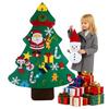DIY Felt Christmas Tree for Toddlers Wall Hanging Christmas Tree Kit Interactive Kids DIY Crafts for Holiday Party Supplies