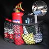 Car Trunk Mesh Back Seat Elastic Cage Auto Seat Back Storage Net Fixed Straps Extinguisher Storage Net Bag Car Trunk Organizer