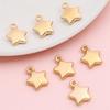 2000Pcs Gold Color Star Plastic Pendant for DIY Necklace Bracelet Jewelry Making Accessories