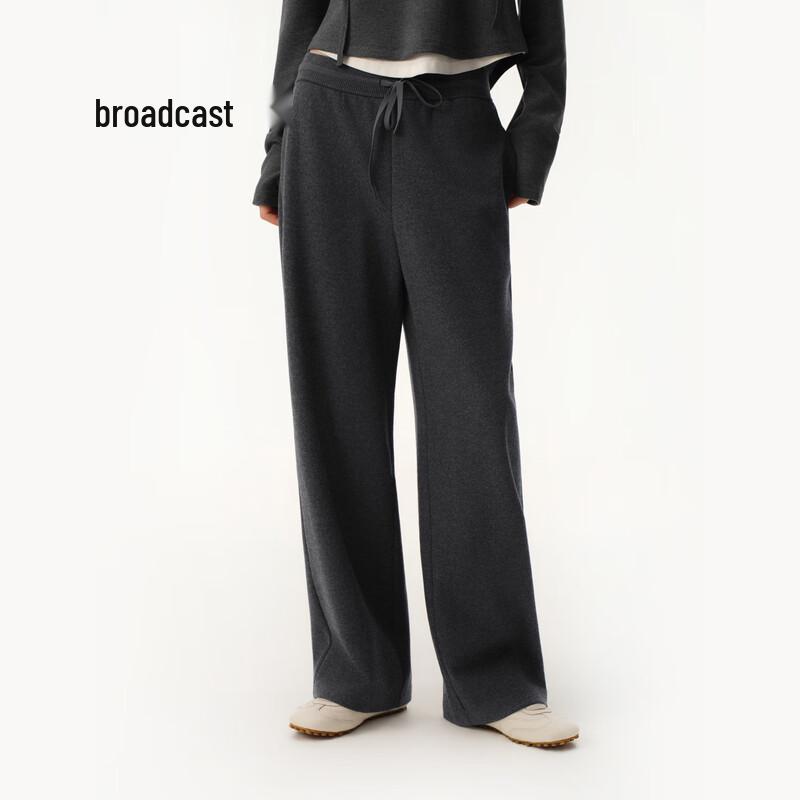 broadcast Women's Basic Straight Leg Casual Trousers